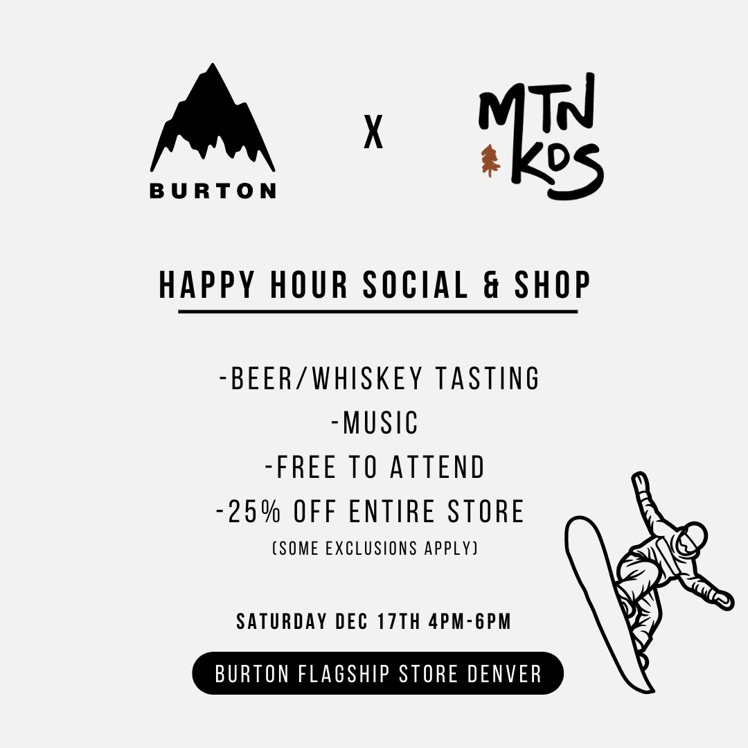 Burton Happy Hour Social Shop Dec 17th MTNKDS